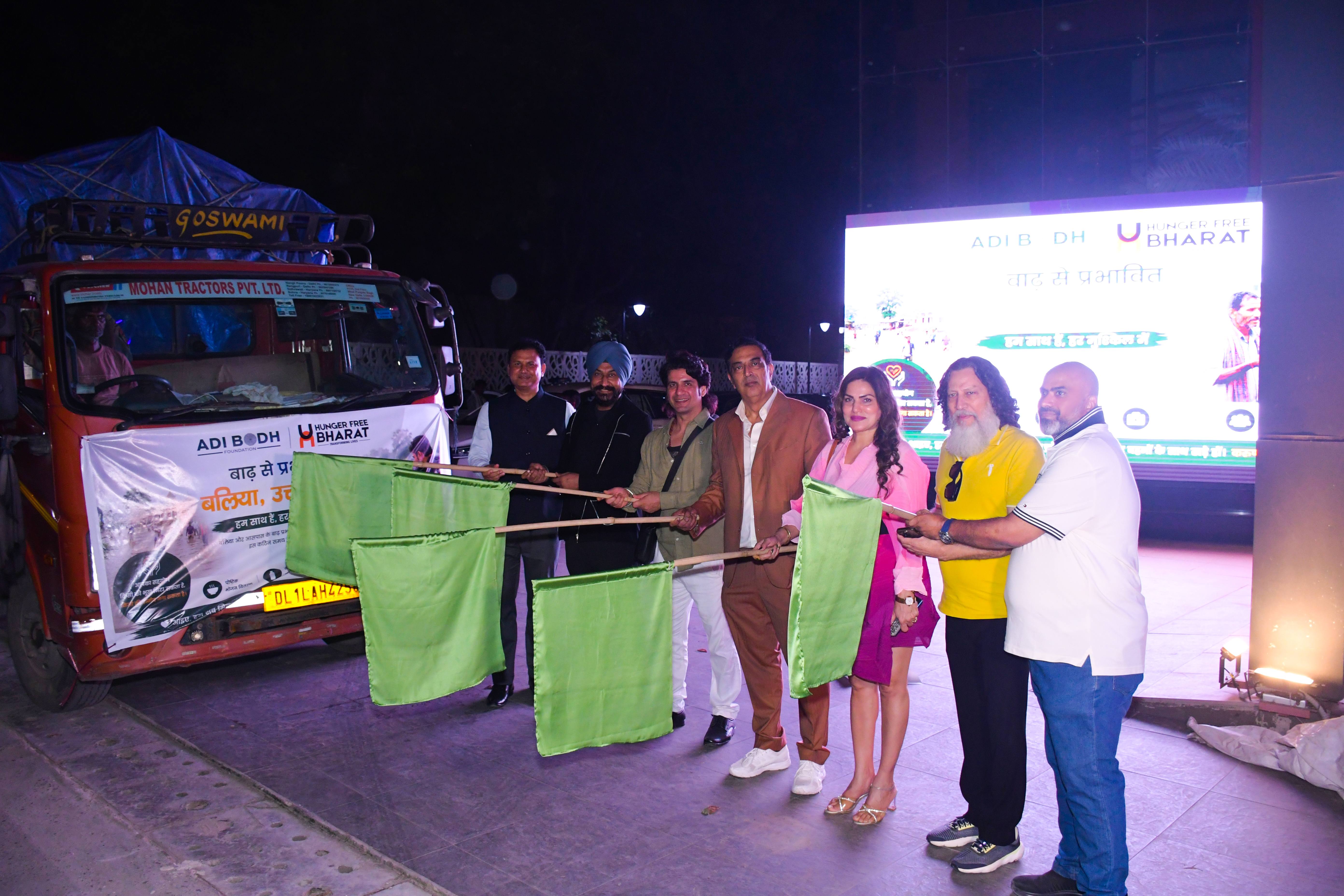 Relief truck flagged off for Ballia from Constitution Club of India