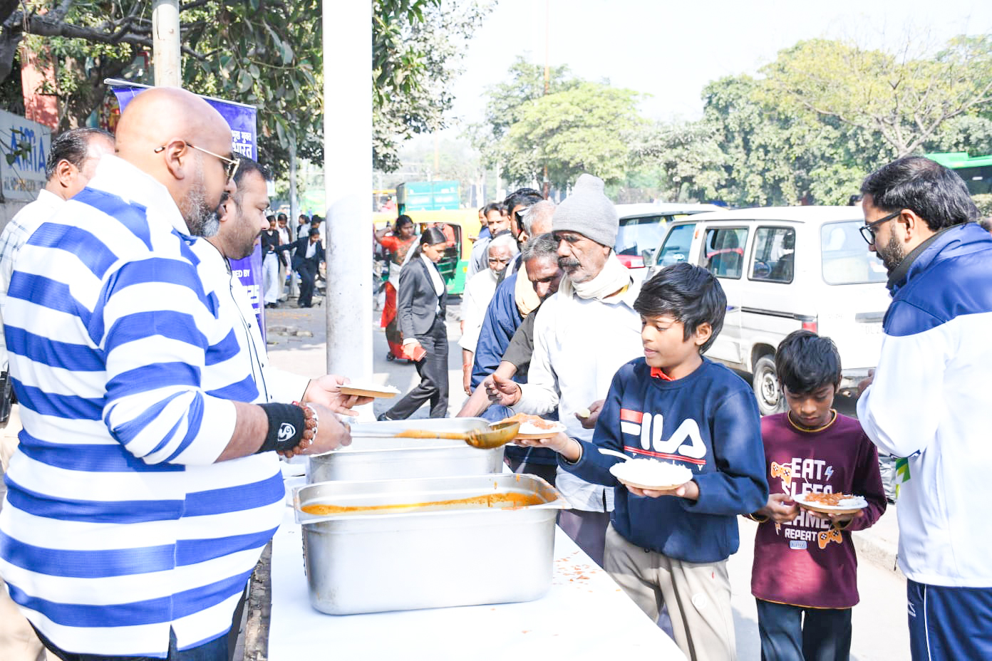 Fresh fruit for ~1,000 students at a Noida government school